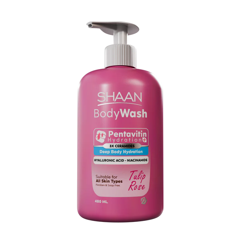 SHAAN Tulip Rose Hydrating Body Wash 480ml