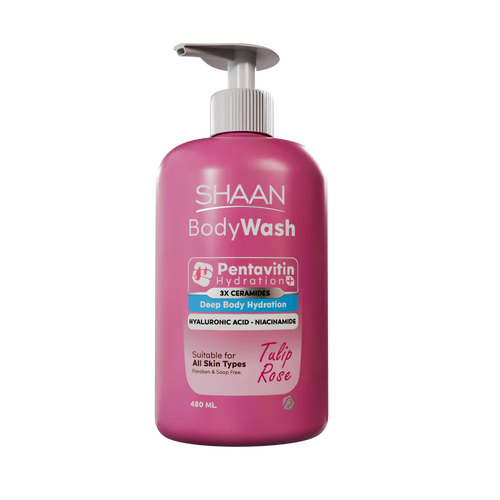 SHAAN Tulip Rose Hydrating Body Wash 480ml