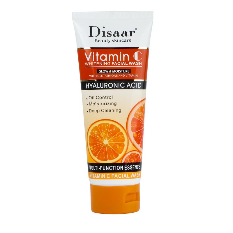 Disaar Vitamin C Whitening Facial Wash 100ml for bright, clean skin
