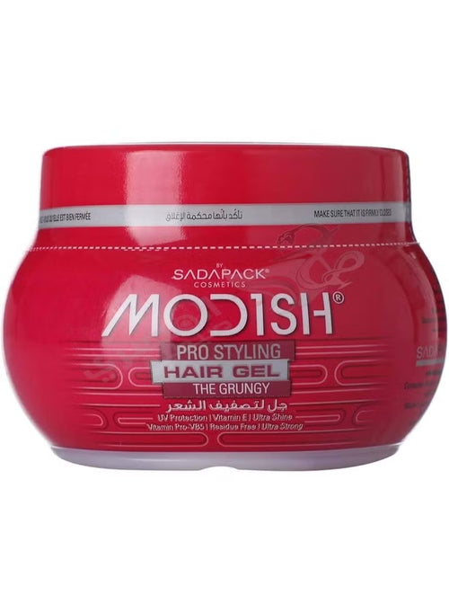 Modish Pro Styling Hair Gel The Stylish 250ml for strong hold and shine