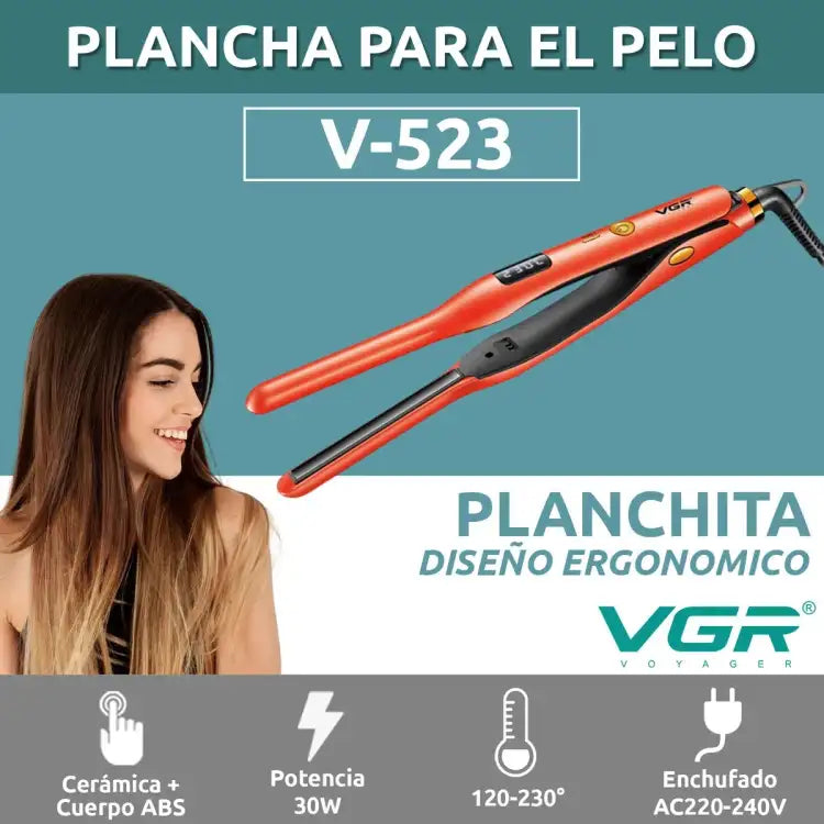 VGR V-523 Hair Straightener LED display and features