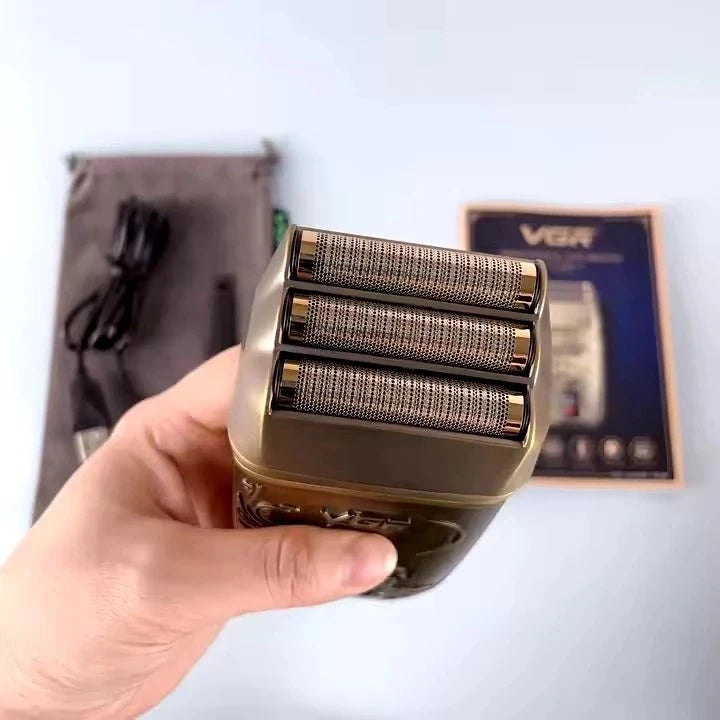 VGR V-349 Beard Trimmer box and accessories