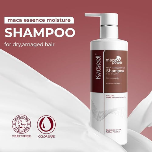 Karseell Maca Essence Moisturizing Shampoo 500ml for dry, damaged hair