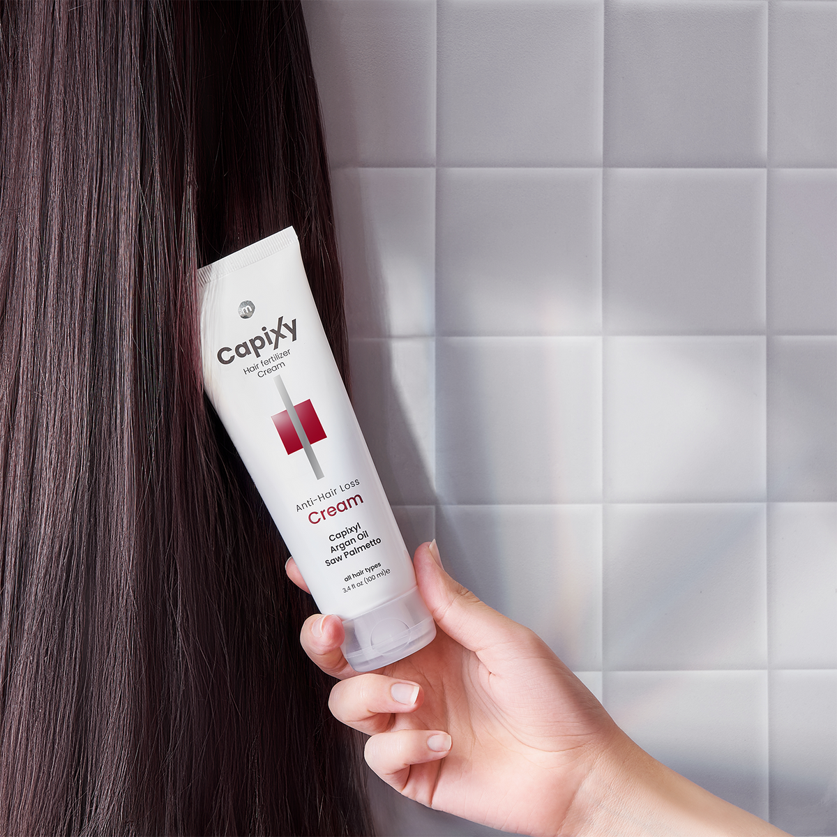 Capixy Hair Cream ingredients Biochanin-A and argan oil