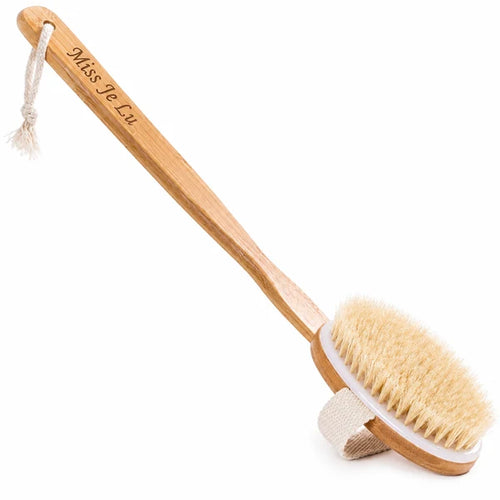 Miss Jelu Dry Body Brush with natural bristles for exfoliation