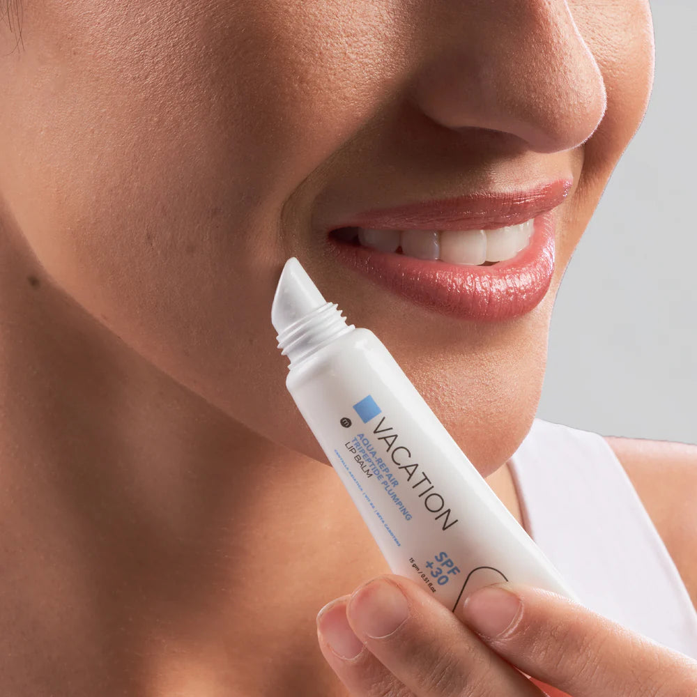 Vacation Aqua-Repair Lip Balm Honey & Cocoa Butter benefits