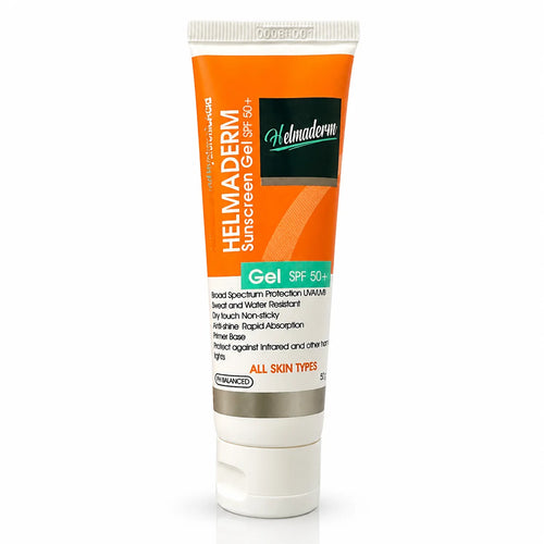 Helmaderm Sunscreen Gel SPF50+ 50ml with invisible dry-touch finish