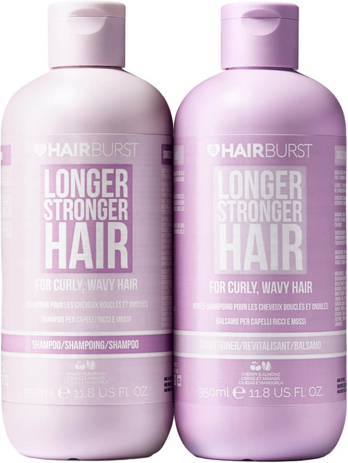 HAIR BURST Shampoo and Conditioner Set - SLS Free Growth and Thickening Treatment for Women - Coconut and Avocado Scented - Suitable for All Types, Promotes Strong and Healthy (Curly
