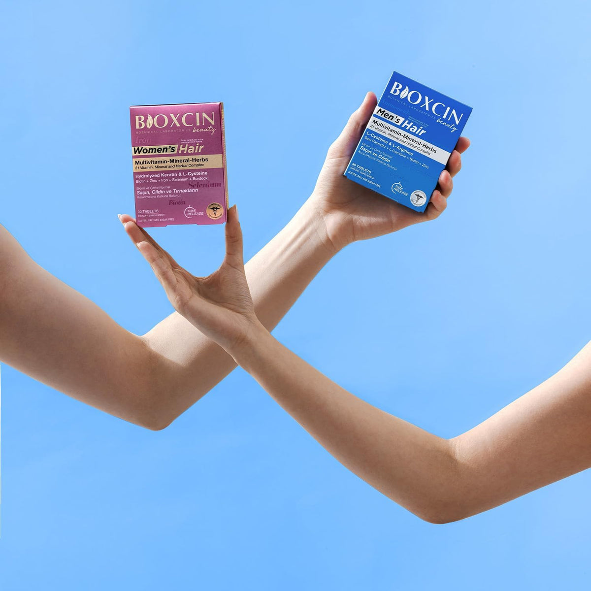 Bioxcin hair supplement tablets for hair, skin and nail support