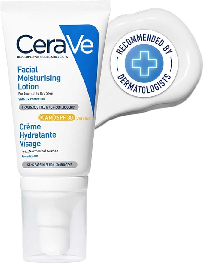 لوشن سيرافي المرطب للوجه SPF50 خالٍ من العطور 52 مل للترطيب والحماية من الشمس