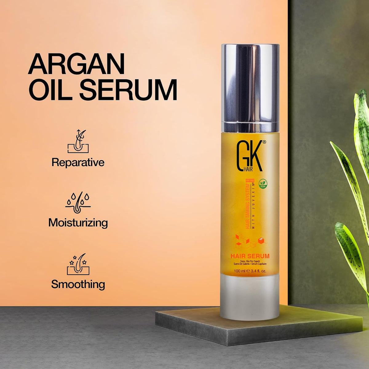 GK hair Serum  Argan Oil Styling All Hair Types 100 ml