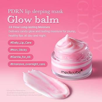 Medicube PDRN Lip Sleeping Mask texture and packaging