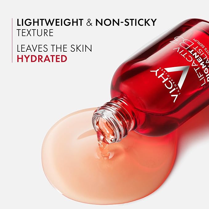 Vichy Liftactiv B3 Serum bottle and key ingredients