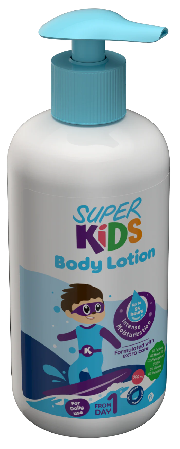 Superkids Body Lotion 300ml key ingredients and benefits