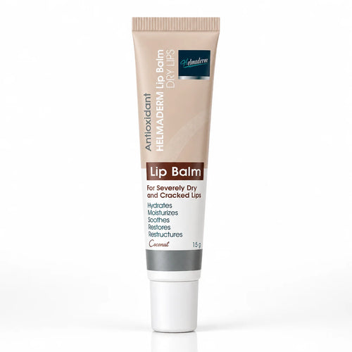 Helmaderm Coconut Lip Balm 15g for dry, cracked lips
