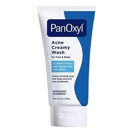 PanOxyl Acne Creamy Wash Benzoyl Peroxide 4% acne cleanser