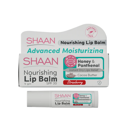 Shaan Medicated Lip Balm Strawberry 5g for dry, chapped lips