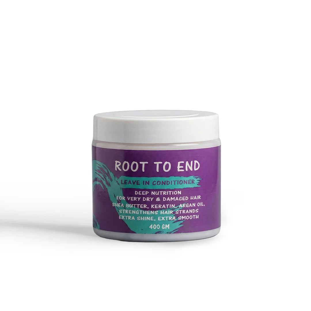 Root To End Leave-In Conditioner 400ml for dry, curly hair