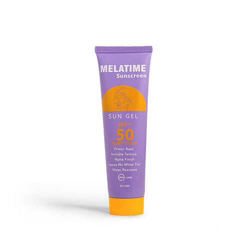 Melatime Sunscreen Gel SPF50+ 50g with matte finish