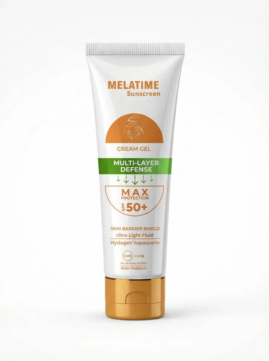 ميلاتايم كريم جل واقي الشمس عالي الحماية SPF50+ بقوام غير دهني