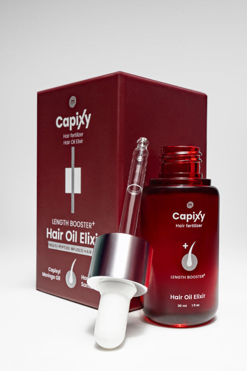 Capixy Length Booster Hair Oil Elixir 30ml for stronger, longer-looking hair