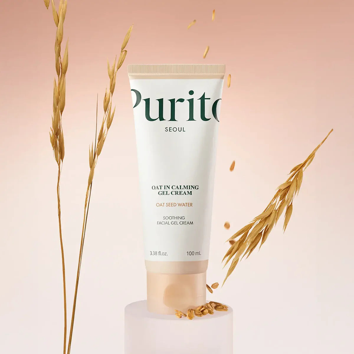 Purito Seoul Oat-In Calming Gel Cream jar and texture