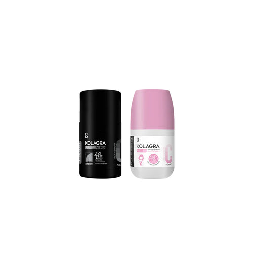 Kolagra Roll-On Duo for Men and Women with 24-hour protection