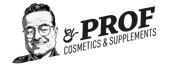 Logo of 'EL-PROF Cosmetics & Supplements' with a stylized illustration of a man's face on the left.
