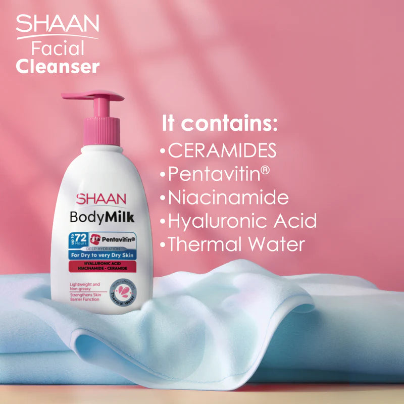SHAAN Body Milk 300ml key ingredients
