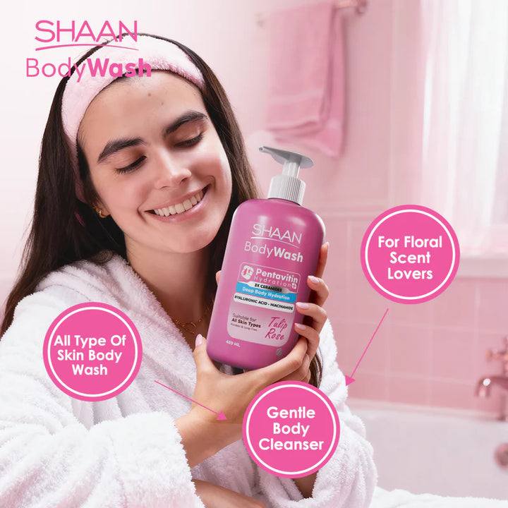 SHAAN Tulip Rose Hydrating Body Wash 480 ml – elprofstore