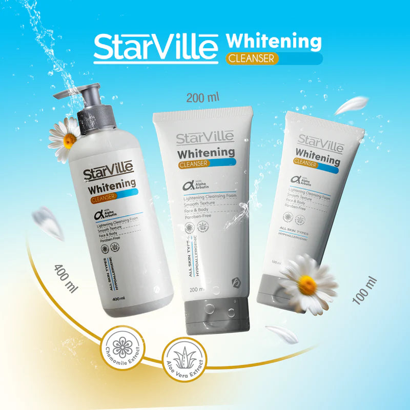 Starville Whitening Cleanser 100ml gel texture