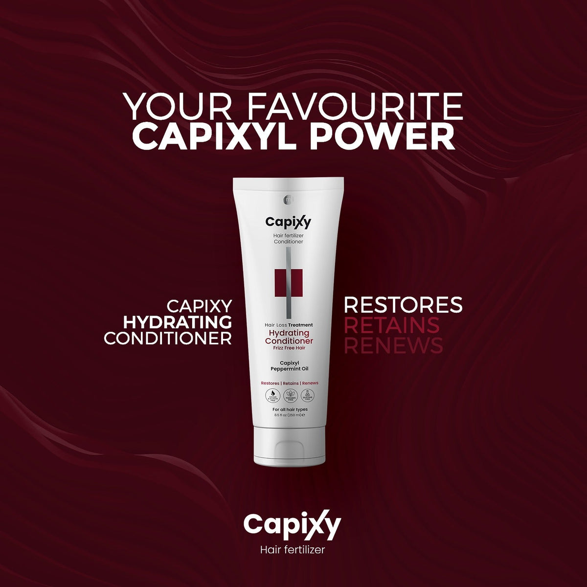 Capixy Hair Hydrating Conditioner 250ml bottle and box