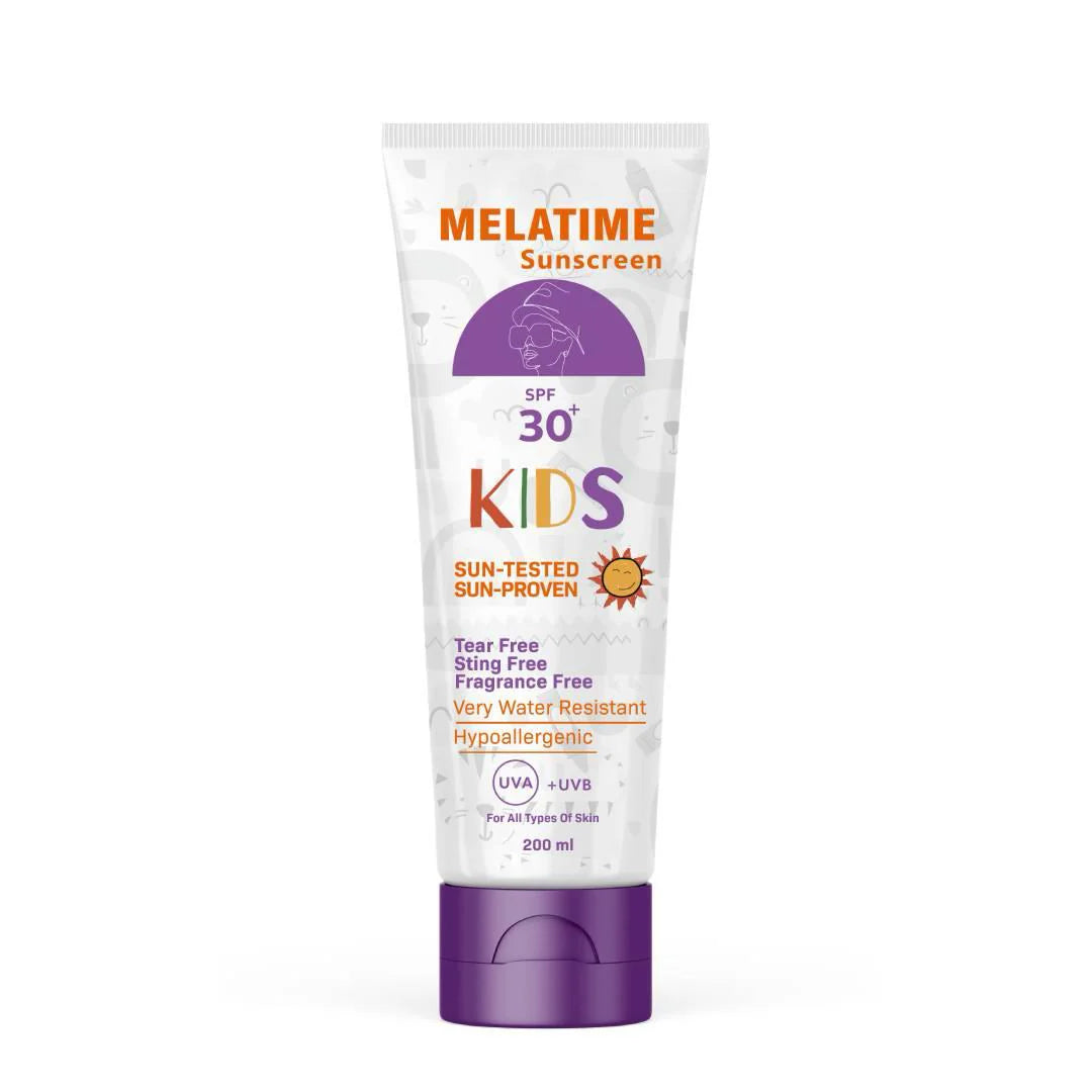 ميلاتايم واقي شمس للأطفال SPF30+ 200 مل لا يسبب الدموع