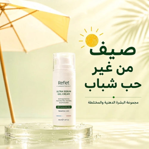 Reflet Ultra Sebum Gel Cream 50ml oil-control moisturiser