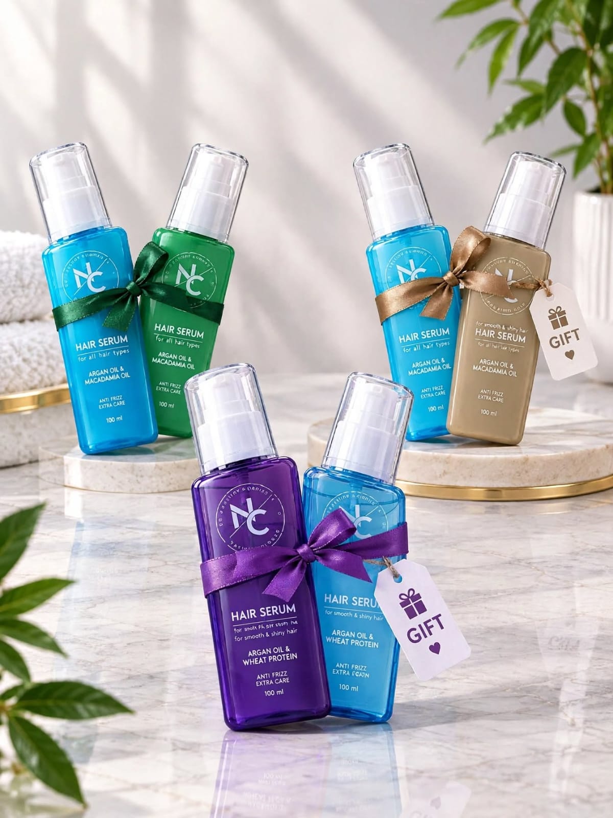 NC Hair Serum Gift Sets with argan oil