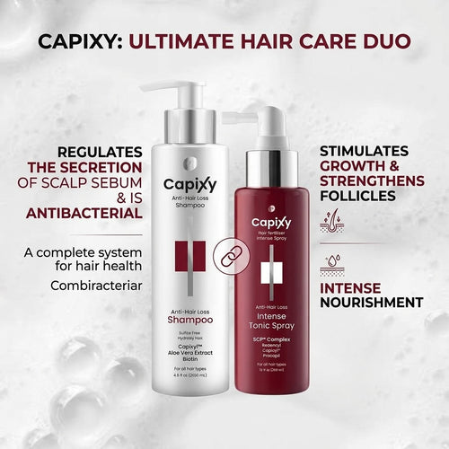 Capixy Intense Tonic Spray 125ml and Capixy Shampoo 250ml bundle
