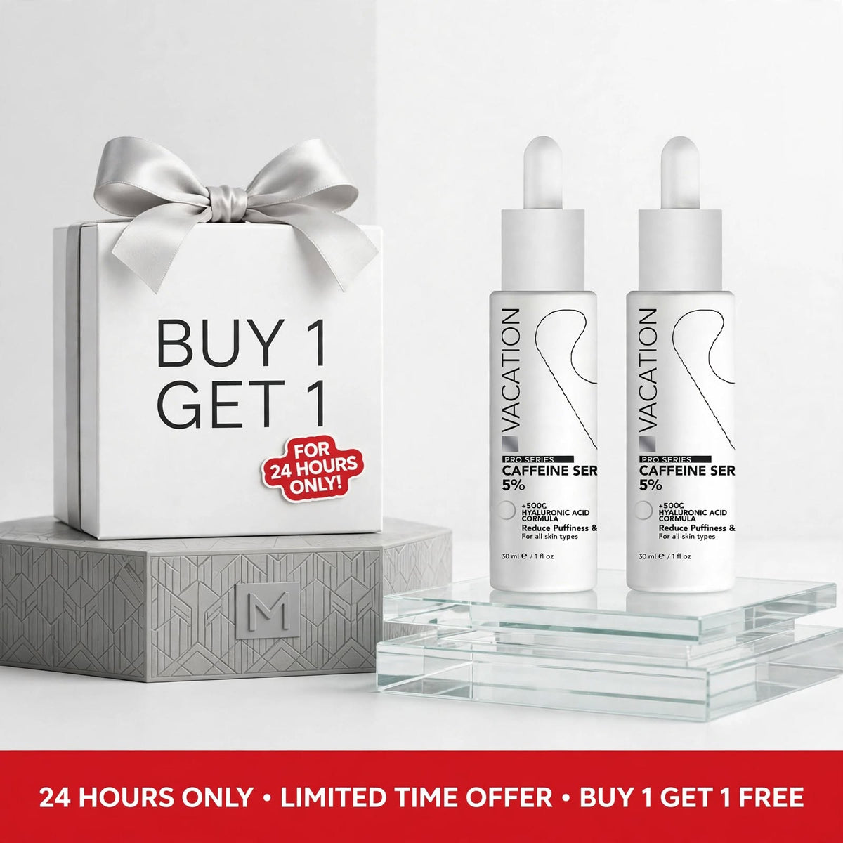 Vacation Caffeine Eye Serum 5% + EGCG 30ml 1+1