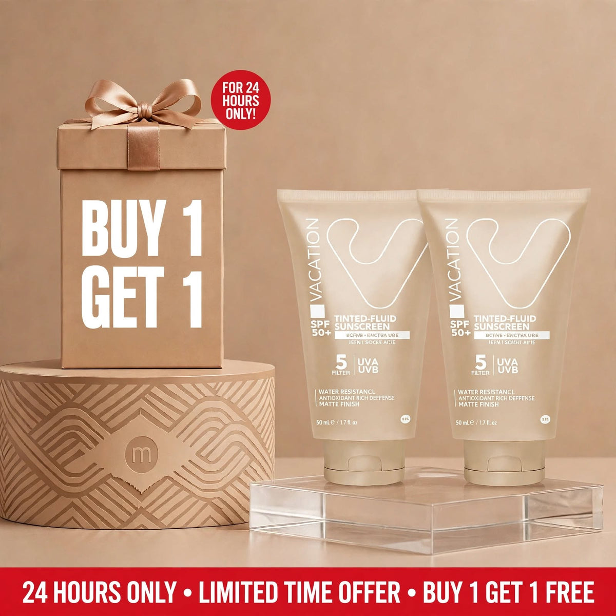 Vacation Tinted Sunscreen 50ml 1+1
