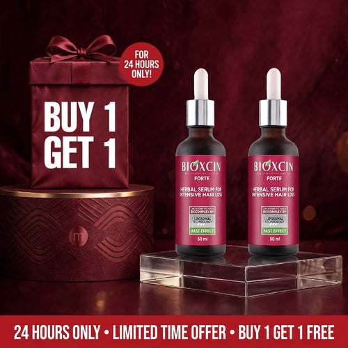 Bioxcin Forte Herbal Hair Serum for Intense Hair Loss 1+1
