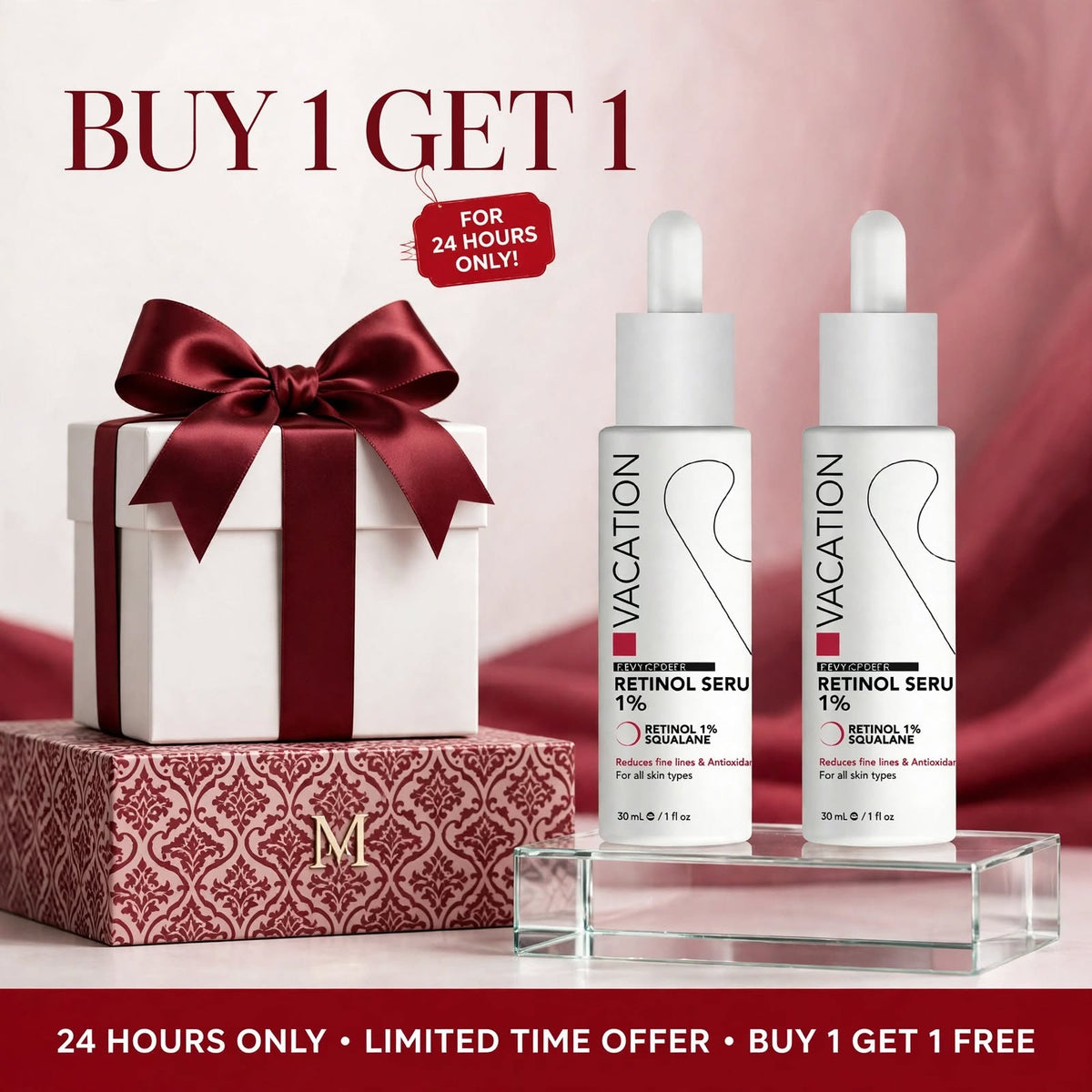 Vacation Retinol Serum 1% 30ml 1+1