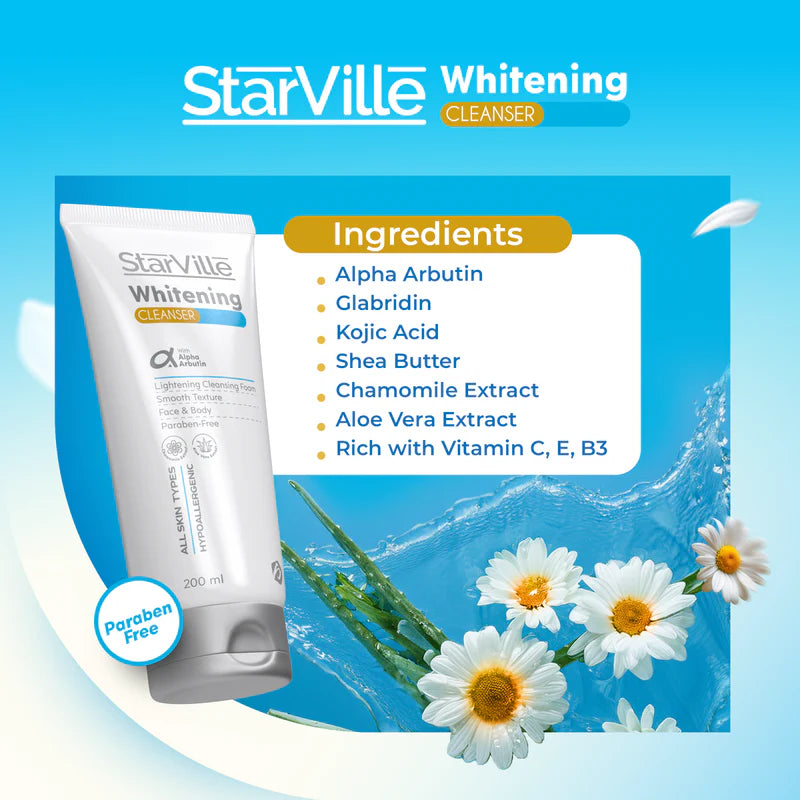 Starville Whitening Cleanser 100ml benefits