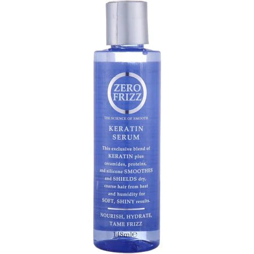 Zero Frizz Keratin Corrective Serum 148ml for smooth, frizz-free hair