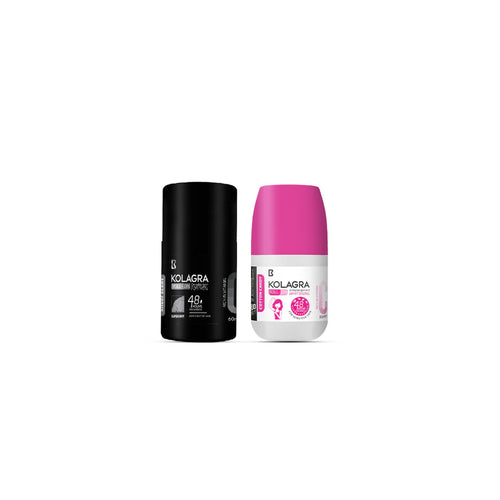 Kolagra Roll-On Duo for Men and Women deodorant bundle