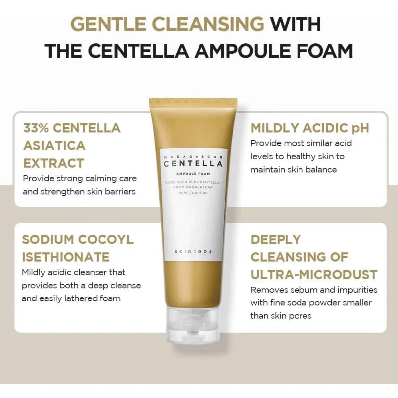 SKIN1004 Centella Ampoule Foam rich lather texture