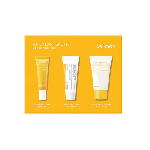 Celimax Pore + Dark Spot Brightening Set with serum, cream and sunscreen