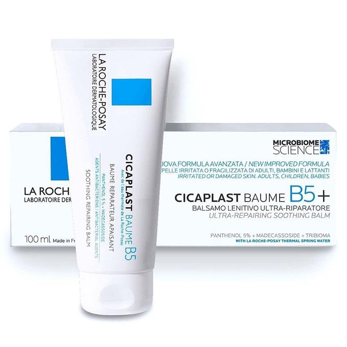 La Roche-Posay Cicaplast Baume B5+ tube and texture