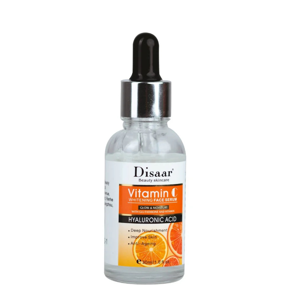 Disaar Vitamin C Serum dropper bottle and texture