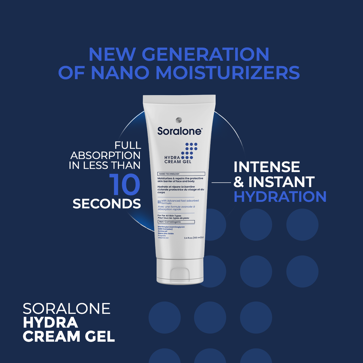 Soralone Hydra Cream Gel benefits for dehydrated skin