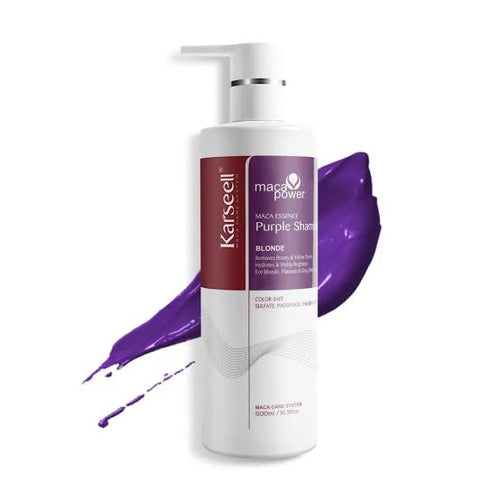 Karseell Purple Shampoo with argan oil for moisture and shine