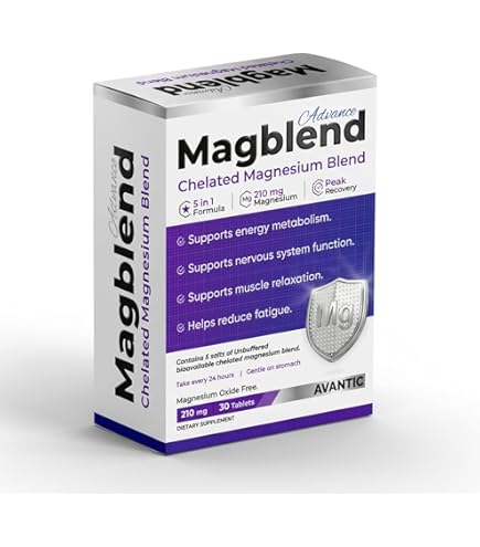 Magblend Advance Chelated Magnesium 210mg tablets for sleep and muscles